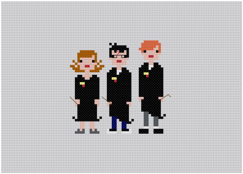Illustration for article titled I Want All These Impossibly Cool 8-Bit Cross-Stitches